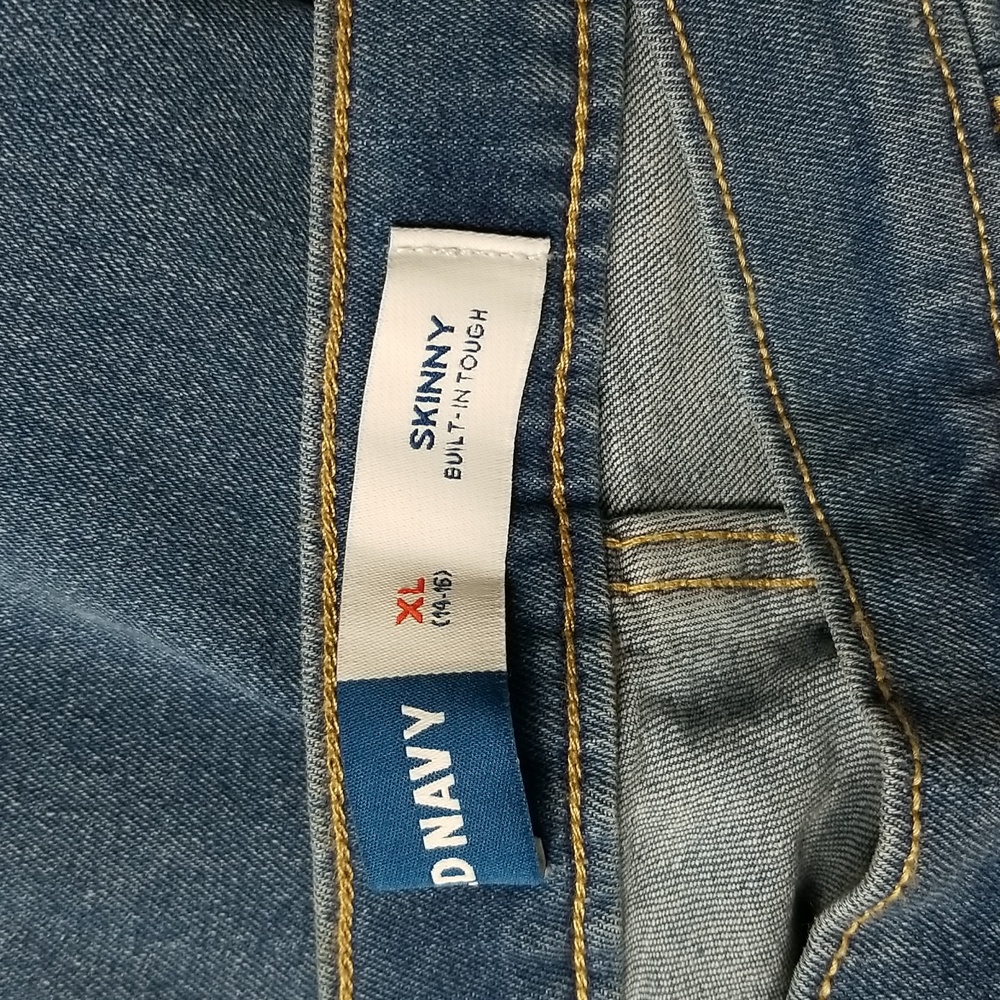 Old Navy Girls Skinny Jeans Light Wash XL (14-16) - Picture 7 of 14